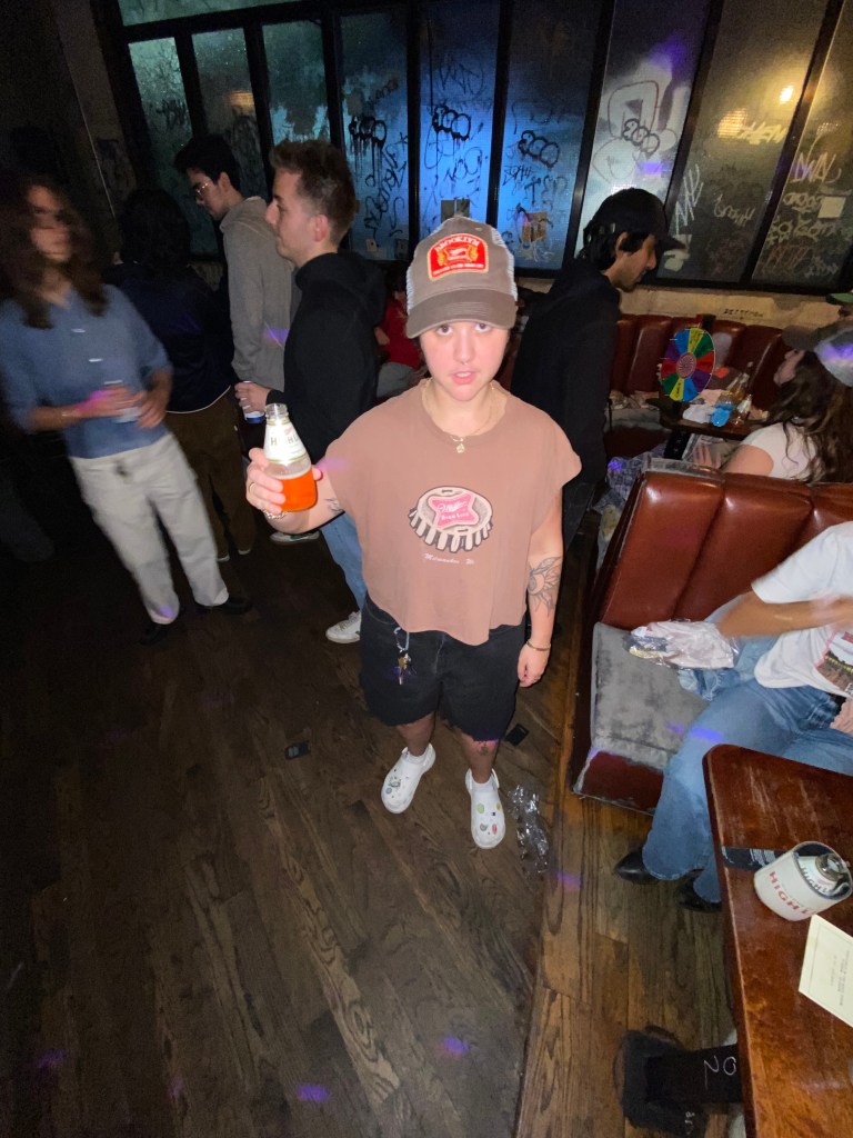 Mik in ant mode @ the High Life merch drop 